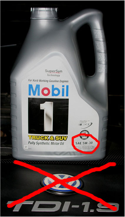 Wrong Mobil 1 Truck and SUV Oil